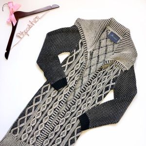Anthropologie Paper Crane Cable Knit Duster